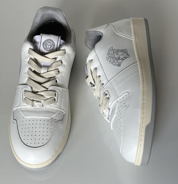 Versace Medusa Men’s White Leather Sneakers 13 US (46 Euro) 1013377 IT NIB $700 main image 14